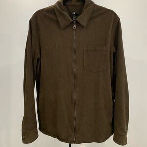 H&M Men's Dark Brown Shirt Jacket